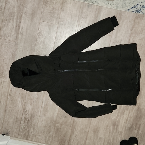 New Sam Edelman Asymmetrical Water Repellent Puffer Jacket - Picture 2 of 9